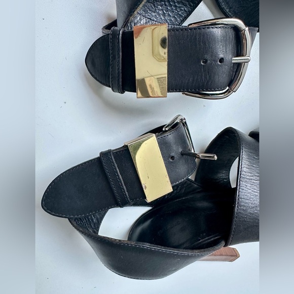 Balenciaga Strap Sandals Heels, Black, size 36.5, US 6.5 - Picture 5 of 8